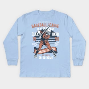 Born to Play Baseball Kids Long Sleeve T-Shirt